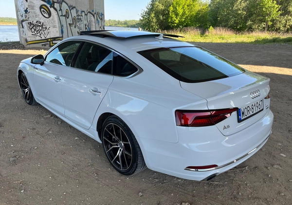 Audi A5 cena 118000 przebieg: 67000, rok produkcji 2018 z Warszawa małe 781